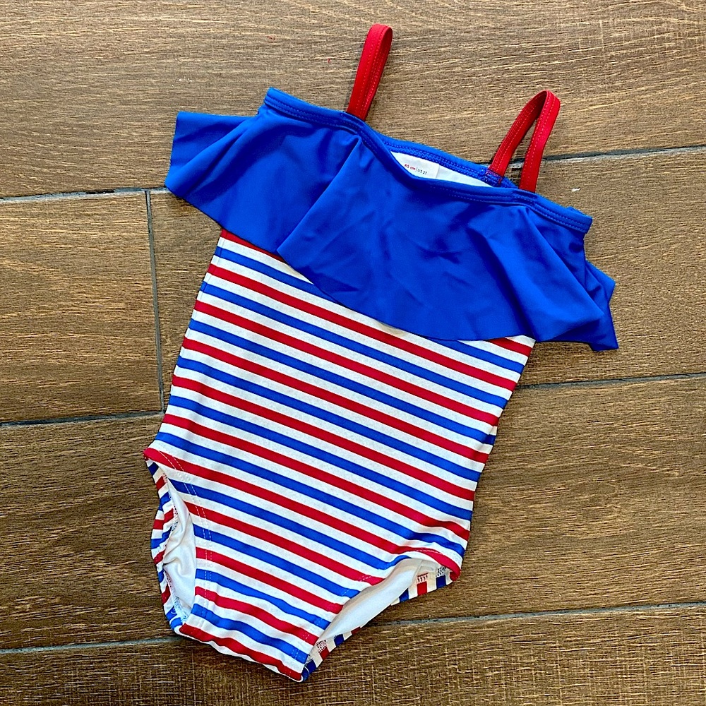 Hanna Andersson 2T Patriotic Toddler Girl’s swimsuit